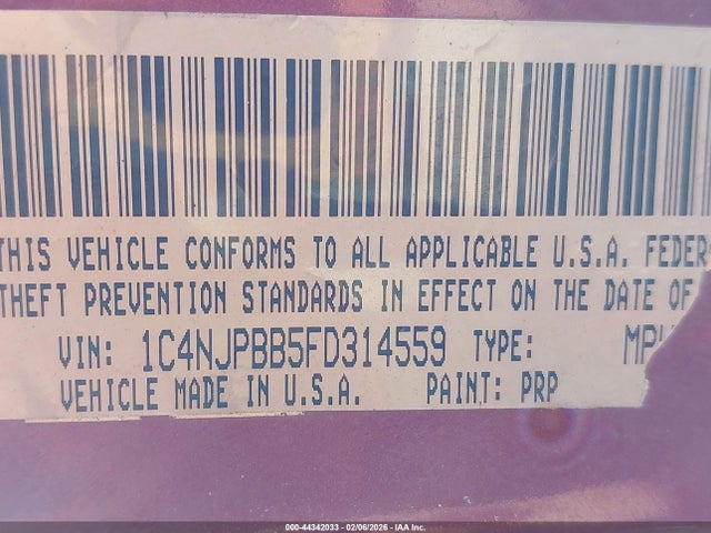 2015 JEEP PATRIOT 1C4NJPBB5FD314559 Photo 8