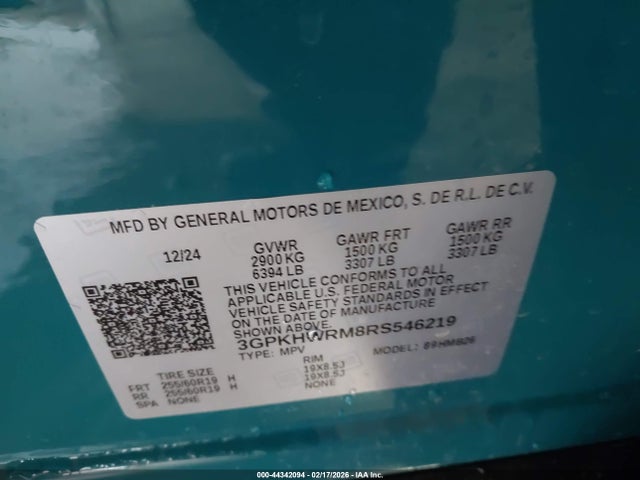 3GPKHWRM8RS546219 Honda Prologue Touring