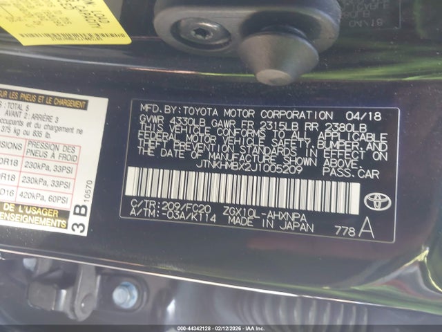 Toyota C-HR XLE 2018 JTNKHMBX2J1005209 Image 9