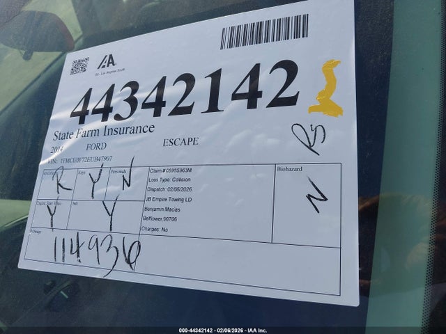 Ford ESCAPE S 2014 1FMCU0F72EUB47907 Image 18