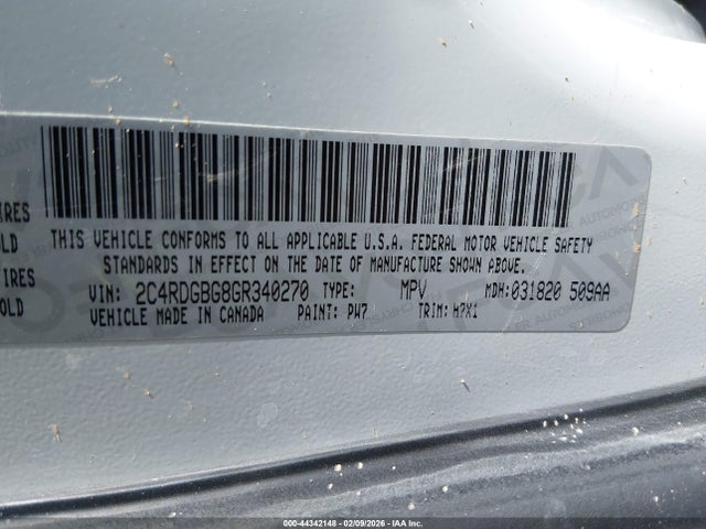Dodge Grand Caravan Se 2016 2C4RDGBG8GR340270 Image 9