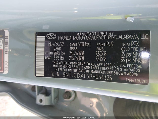 2023 HYUNDAI SANTA CRUZ 5NTJCDAE5PH054325 Photo 8