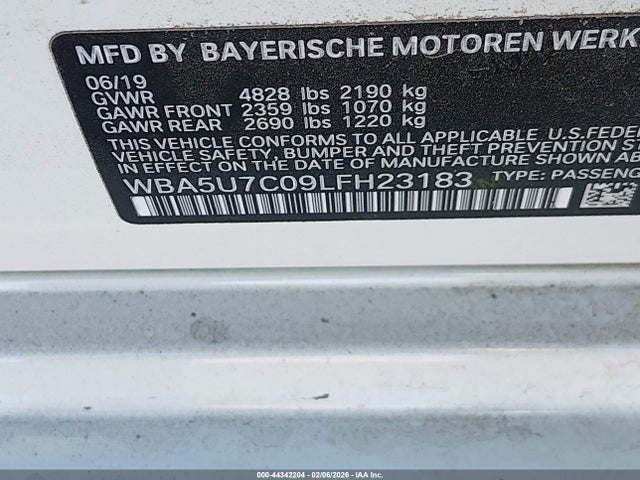 2020 BMW 3 SERIES WBA5U7C09LFH23183 Photo 8