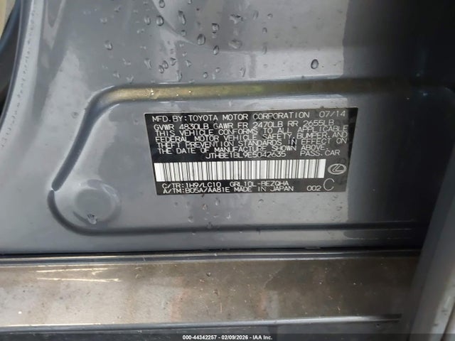 Продаж на аукціоні авто 2014 Lexus Gs 350, vin: JTHBE1BL9E5042635, номер лоту: 44342257
