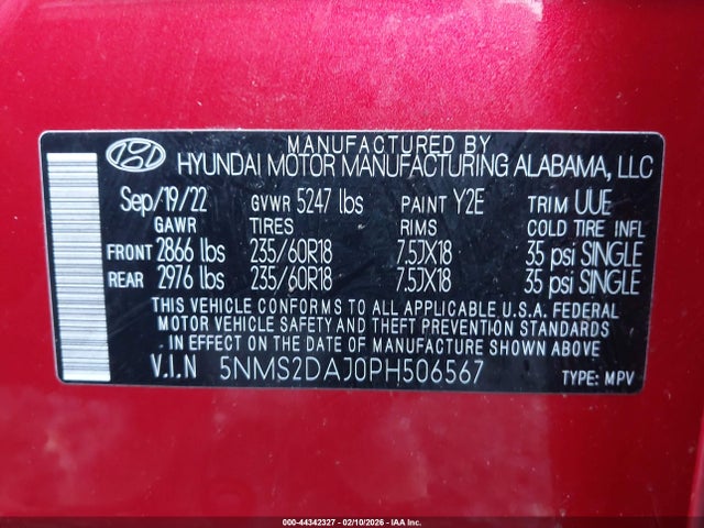 Hyundai Santa Fe Sel 2023 5NMS2DAJ0PH506567 Image 9