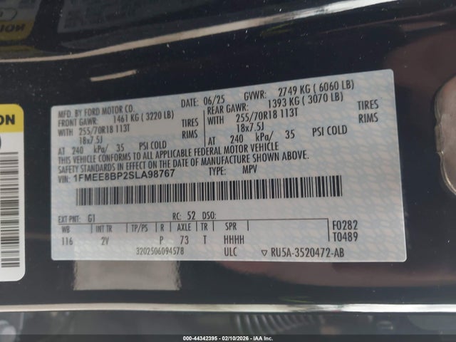 2025 FORD BRONCO 1FMEE8BP2SLA98767 Photo 8