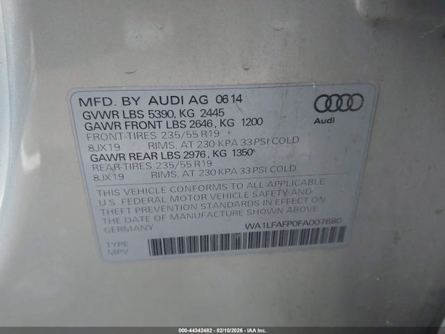 2015 AUDI Q5 WA1LFAFP0FA007680 Photo 8