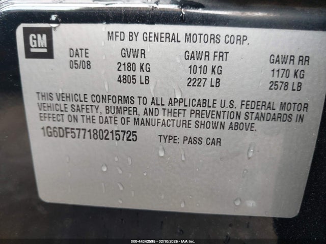 2008 CADILLAC CTS 1G6DF577180215725 Photo 8