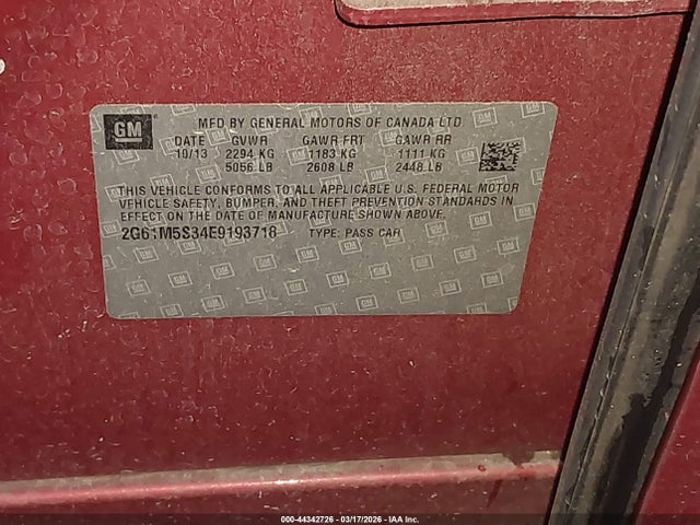 2014 CADILLAC XTS 2G61M5S34E9193718 Photo 8