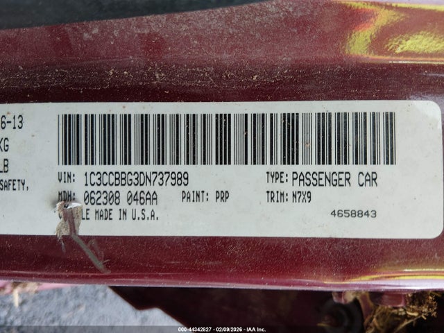 2013 CHRYSLER 200 1C3CCBBG3DN737989 Photo 8