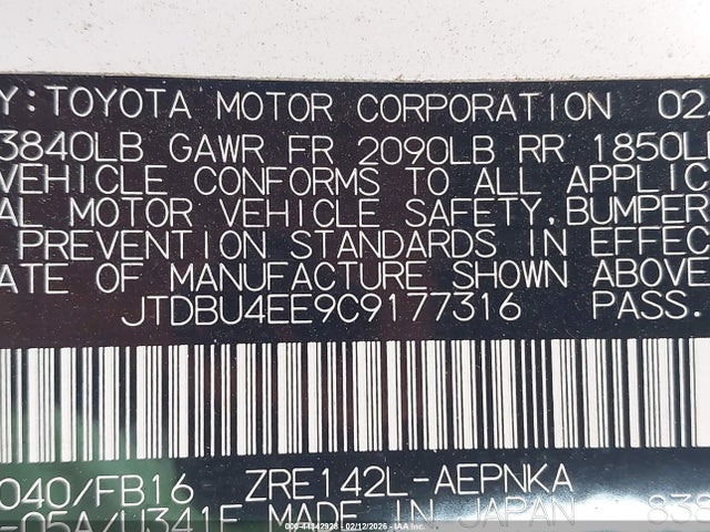 2012 TOYOTA COROLLA JTDBU4EE9C9177316 Photo 8