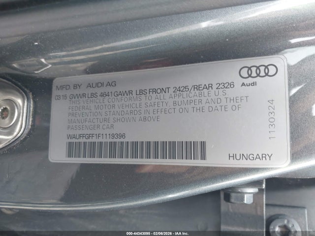 2015 AUDI S3 WAUFFGFF1F1119396 Photo 8