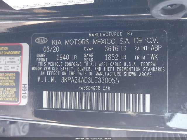 2020 KIA RIO 3KPA24AD3LE330055 Photo 8