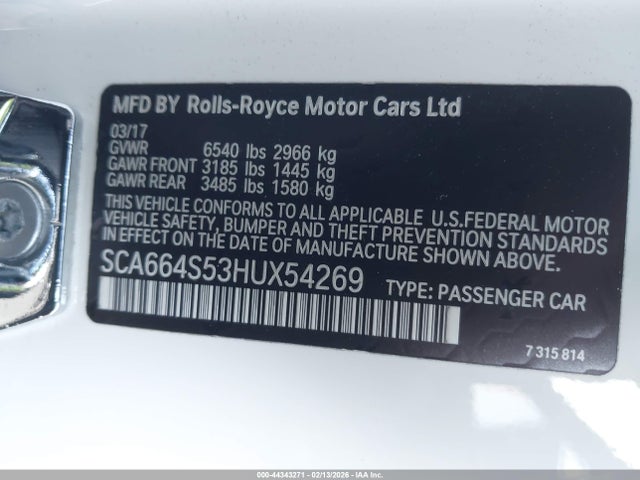 Rolls-Royce Ghost 2017 SCA664S53HUX54269 Image 9