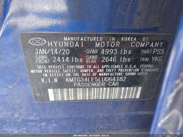 2020 GENESIS G70 KMTG34LE5LU064182 Photo 8