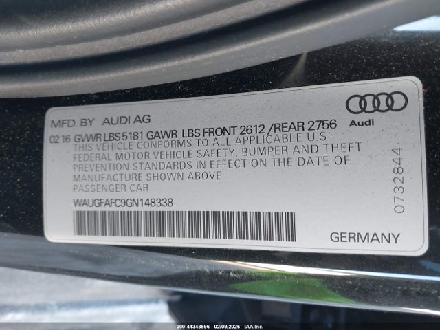 2016 AUDI A6 WAUGFAFC9GN148338 Photo 8
