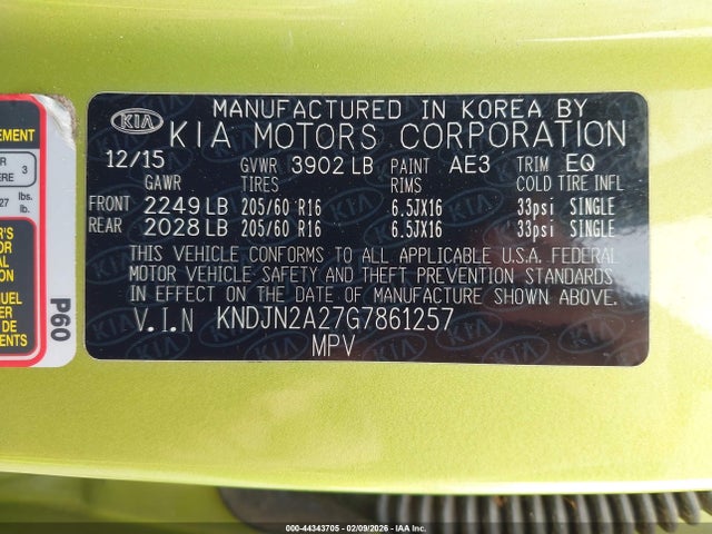 KNDJN2A27G7861257 KIA Soul