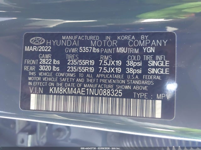 2022 HYUNDAI IONIQ 5 KM8KM4AE1NU088325 Photo 8