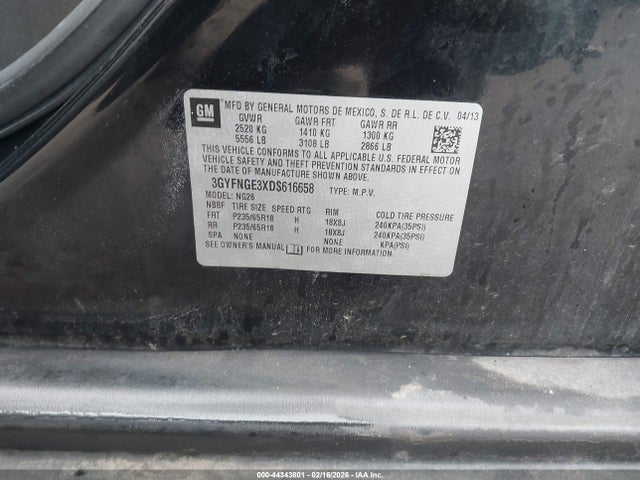 2013 CADILLAC SRX 3GYFNGE3XDS616658 Photo 8