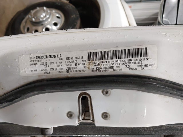 Aukcja sprzedaży 2013 Ram 3500 Laramie, vin: 3C63RRJL8DG539295, numer aukcji: 44343907