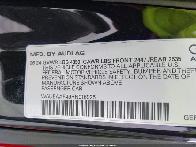 2024 AUDI A4 WAUEAAF49RN016925 Photo 8