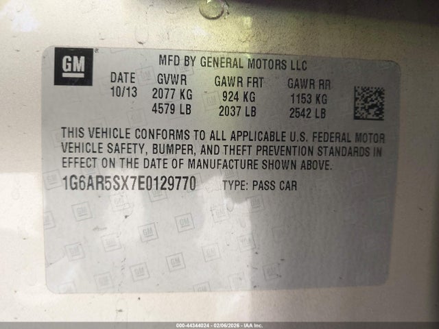 2014 CADILLAC CTS 1G6AR5SX7E0129770 Photo 8