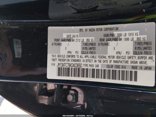 Продаж на аукціоні авто 2019 Mazda Cx-3 Touring, vin: JM1DKFC78K0403850, номер лоту: 44344061