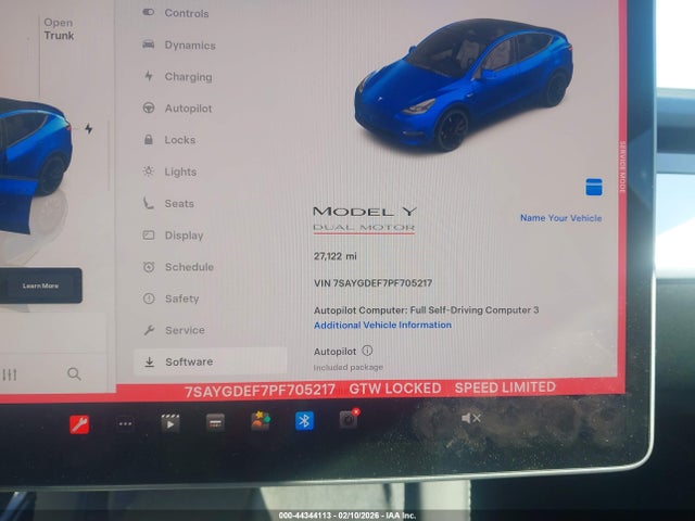 7SAYGDEF7PF705217 Tesla Model Y Performance Dual Motor All-wheel Drive