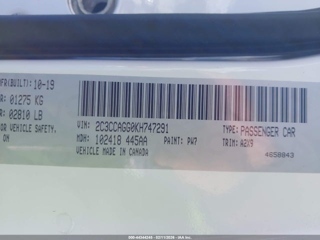 Продаж на аукціоні авто 2019 Chrysler 300 300s Awd, vin: 2C3CCAGG0KH747291, номер лоту: 44344245