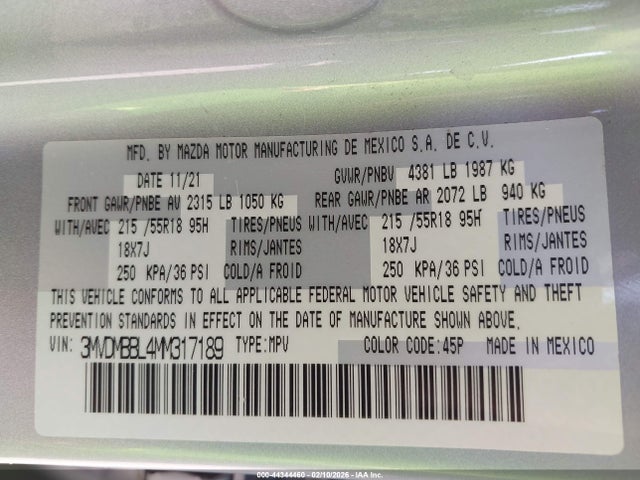 2021 MAZDA CX-30 3MVDMBBL4MM317189 Photo 8