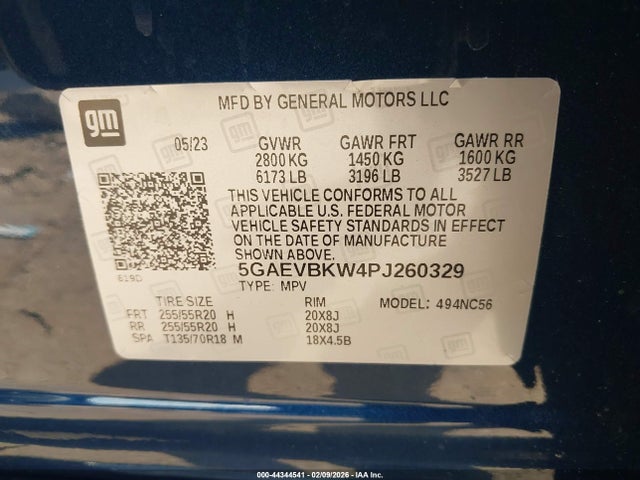 Продажа на аукционе авто 2023 Buick Enclave Premium Awd, vin: 5GAEVBKW4PJ260329, номер лота: 44344541