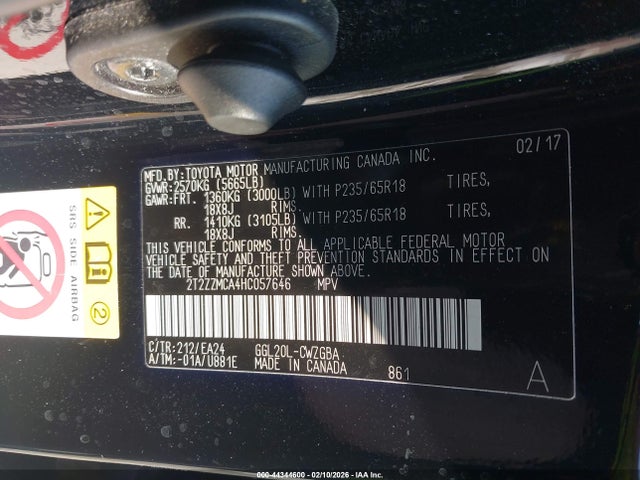 Aukcja sprzedaży 2017 Lexus Rx 350, vin: 2T2ZZMCA4HC057646, numer aukcji: 44344600