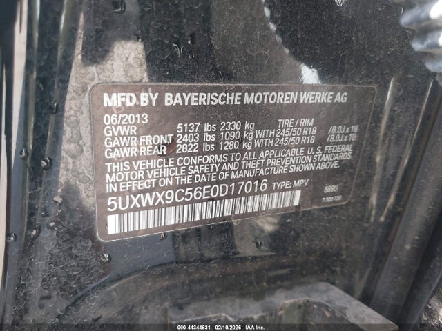 5UXWX9C56E0D17016 BMW X3 Xdrive28i