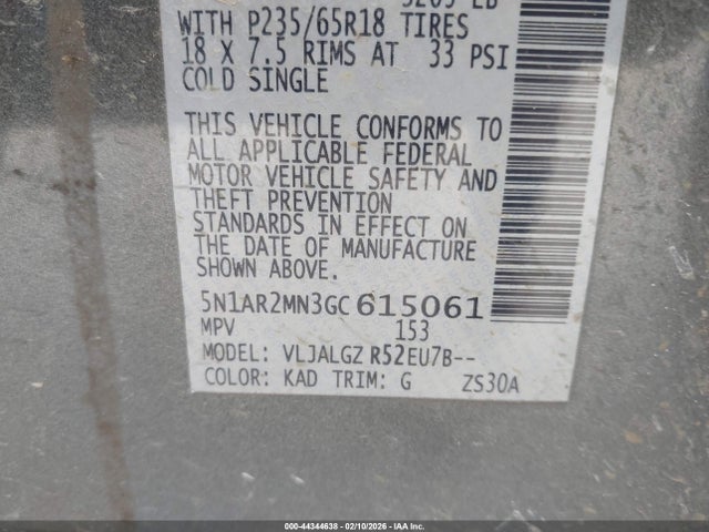 Nissan Pathfinder Sl 2016 5N1AR2MN3GC615061 Image 9