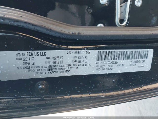 Продаж на аукціоні авто 2018 Chrysler 300 Touring, vin: 2C3CCAAG0JH331894, номер лоту: 44344721