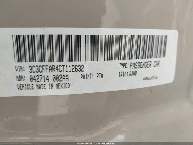 2012 FIAT 500 3C3CFFAR4CT112632 Photo 8