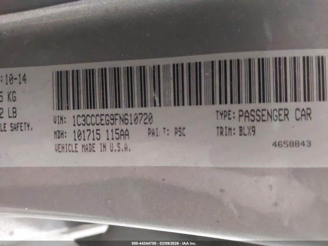 Продажа на аукционе авто 2015 Chrysler 200 C, vin: 1C3CCCEG9FN610720, номер лота: 44344750