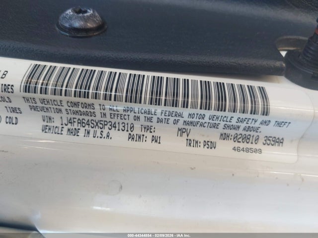 Auction sale of the 2005 Jeep Wrangler Unlimited Rubicon, vin: 1J4FA64SX5P341310, lot number: 44344854