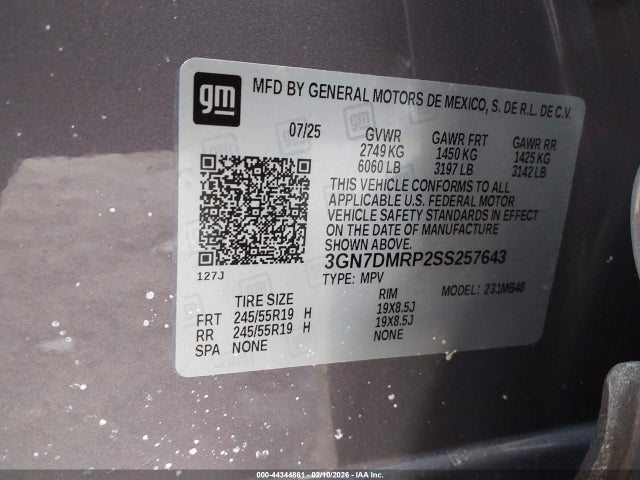 Chevrolet Equinox Ev Lt 1 2025 3GN7DMRP2SS257643 Image 9