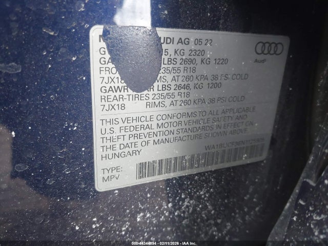 2022 AUDI Q3 WA1BUCF36N1125905 Photo 8