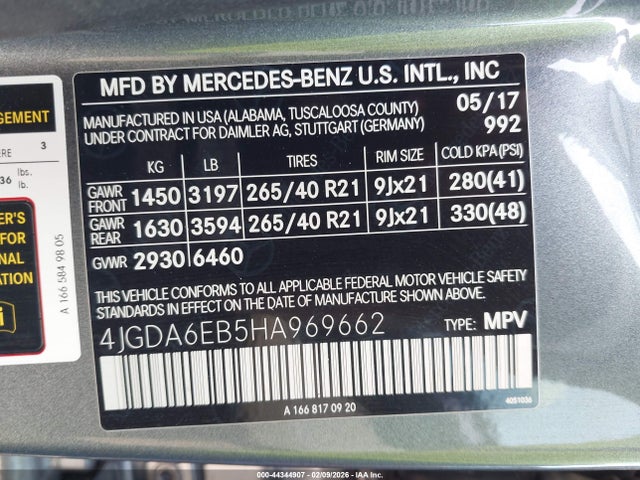 2017 MERCEDES-BENZ AMG GLE 43 4JGDA6EB5HA969662 Photo 8