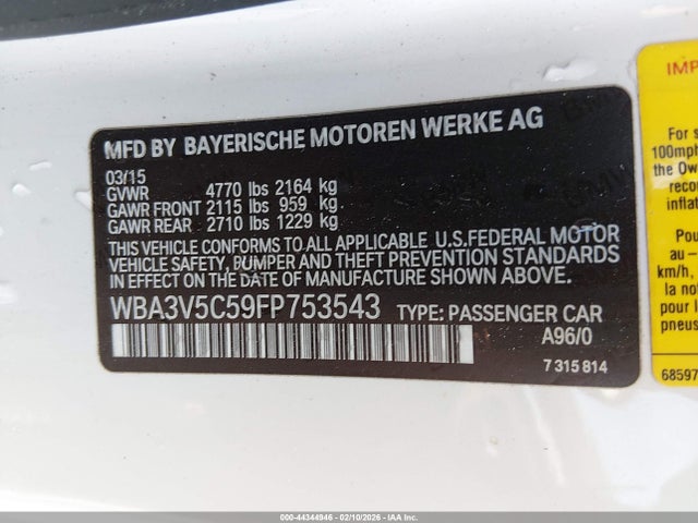 2015 BMW 428I WBA3V5C59FP753543 Photo 8