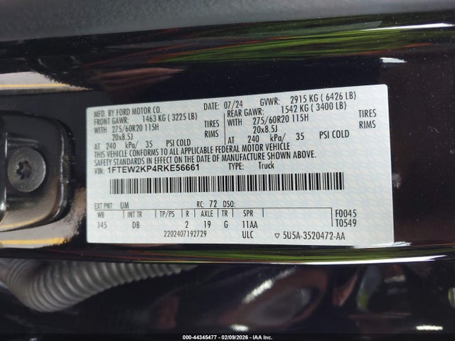 Ford F-150 Stx 2024 1FTEW2KP4RKE56661 Image 9