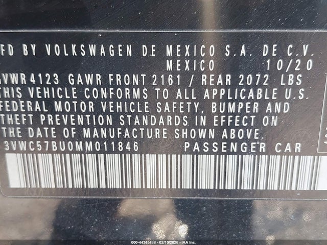 2021 VOLKSWAGEN JETTA 3VWC57BU0MM011846 Photo 8