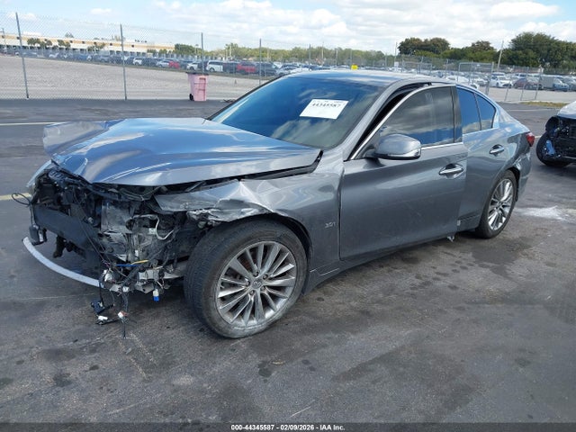 Продажа на аукционе авто 2019 Infiniti Q50 3.0t Luxe, vin: JN1EV7AP6KM518513, номер лота: 44345587