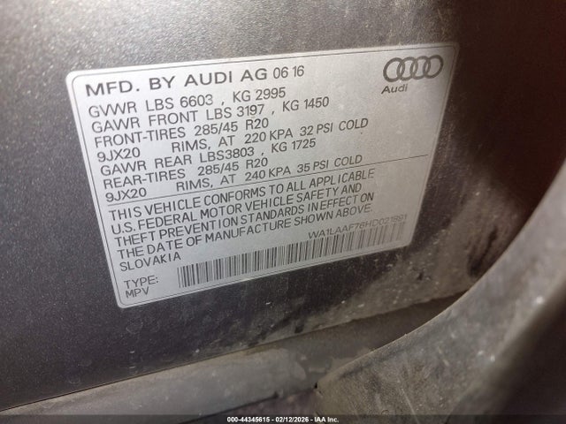 2017 AUDI Q7 WA1LAAF76HD021891 Photo 8