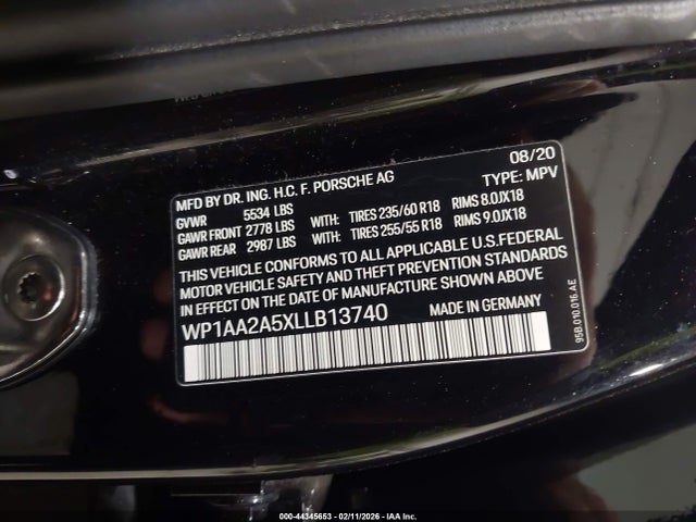 2020 PORSCHE MACAN WP1AA2A5XLLB13740 Photo 8