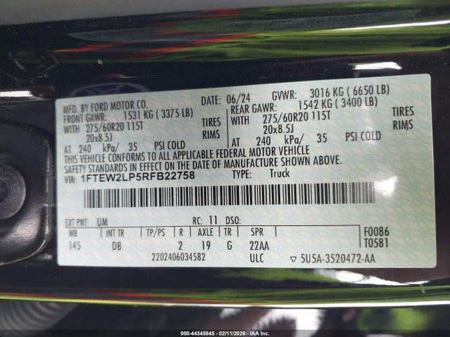 Ford F-150 Stx 2024 1FTEW2LP5RFB22758 Image 9