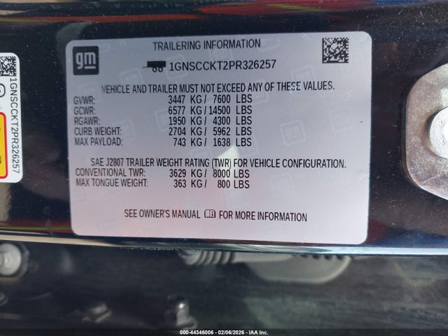 Chevrolet Suburban 2wd Lt 2023 1GNSCCKT2PR326257 Image 9
