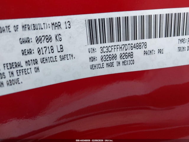 2013 FIAT 500 3C3CFFFH7DT648878 Photo 8